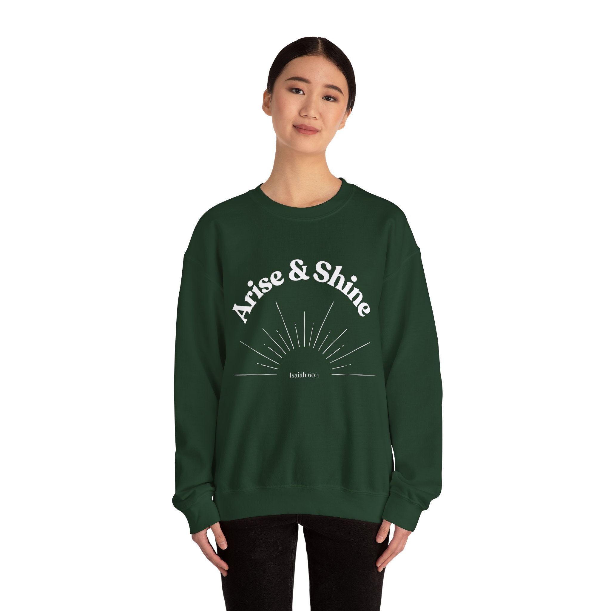 Arise & Shine Sweatshirt — Inspirational Sunrise Crewneck