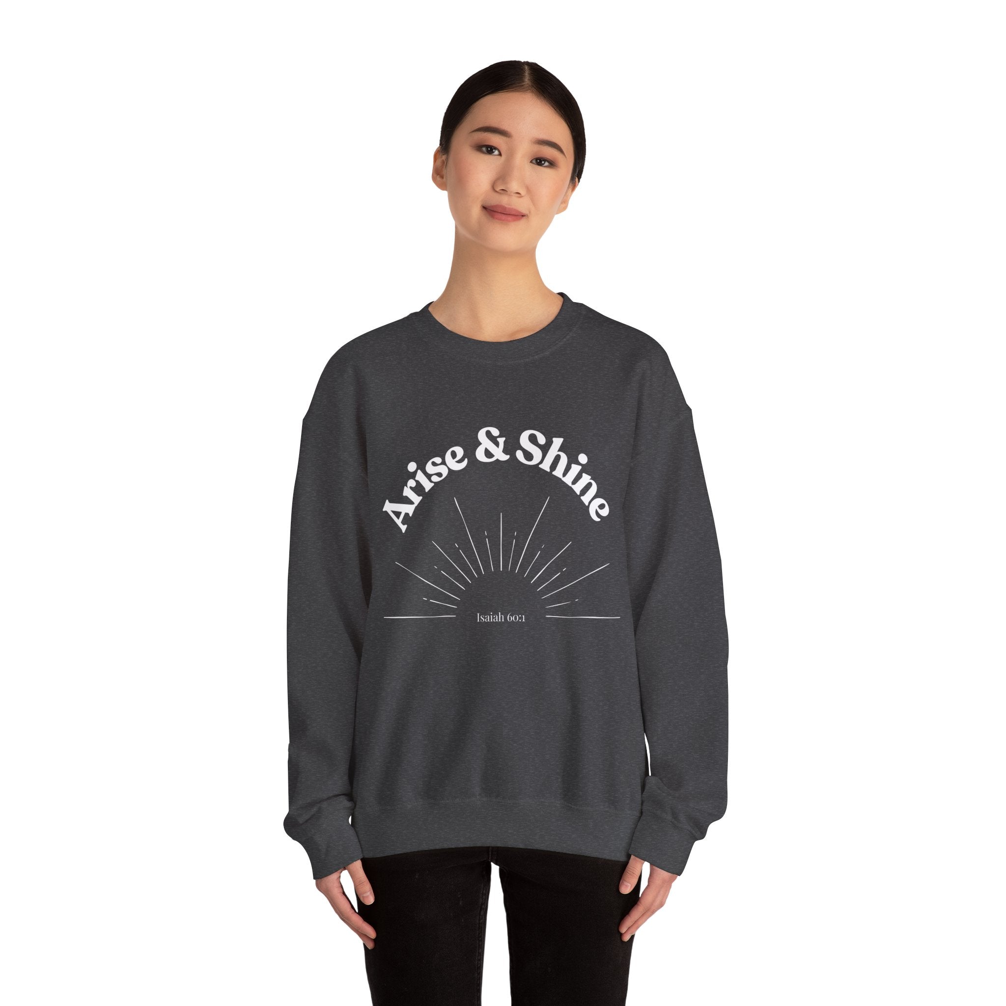 Arise & Shine Sweatshirt — Inspirational Sunrise Crewneck