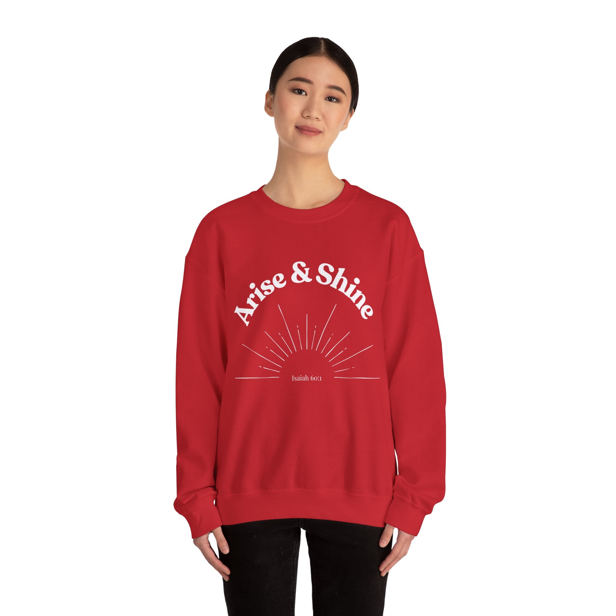 Arise & Shine Sweatshirt — Inspirational Sunrise Crewneck