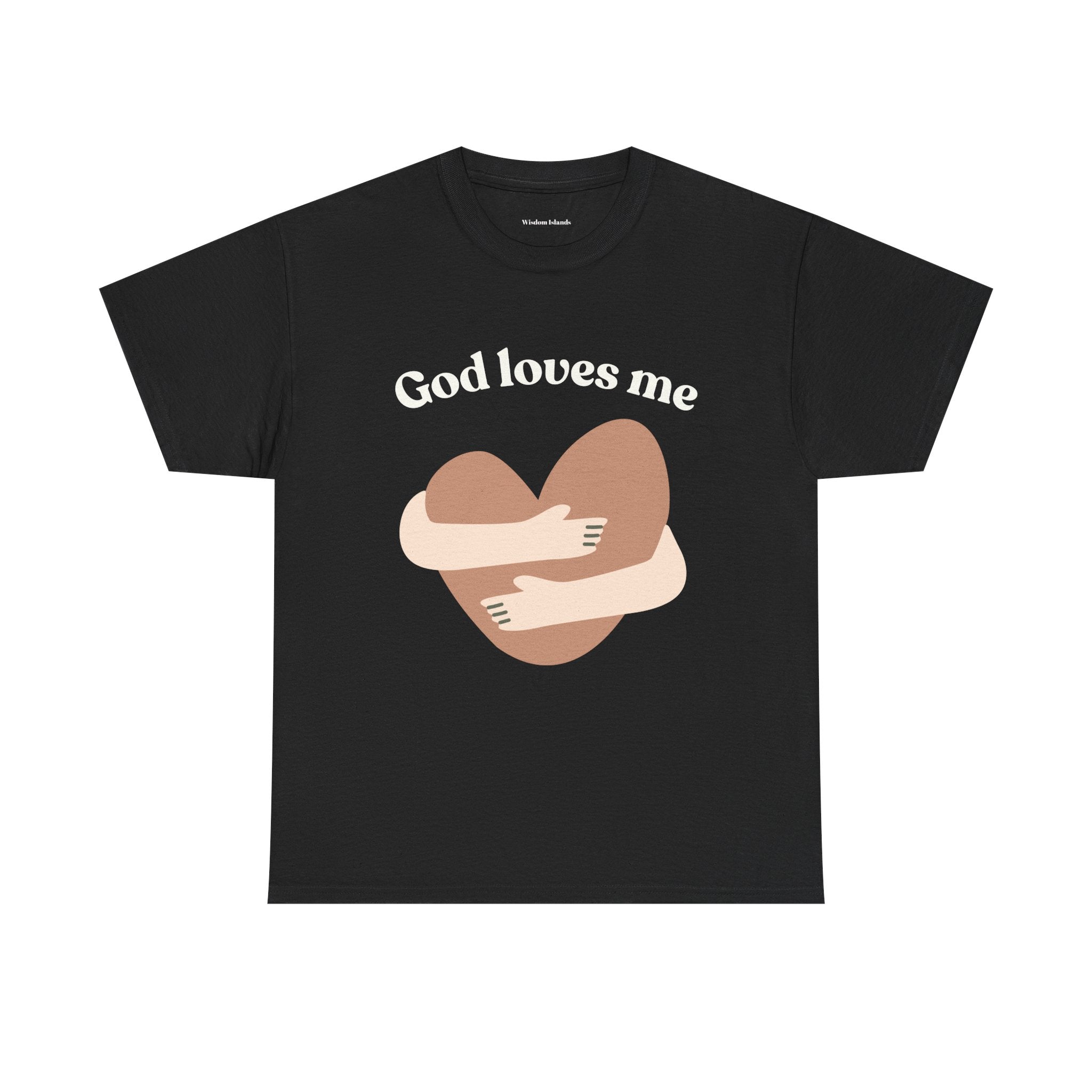 God Loves Me Heart Hug T-Shirt