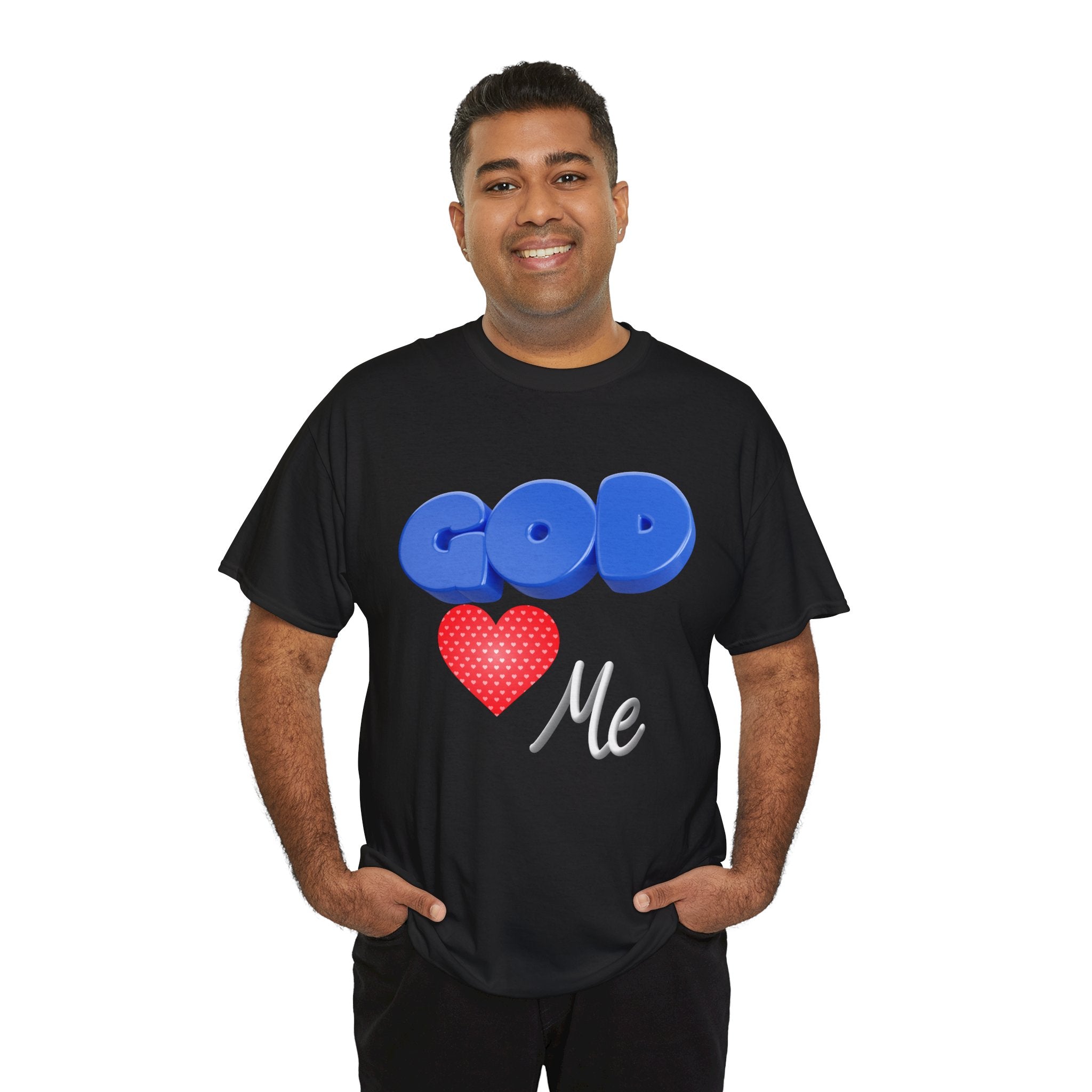 God Loves Me Tee — Inspirational Christian Graphic T-Shirt