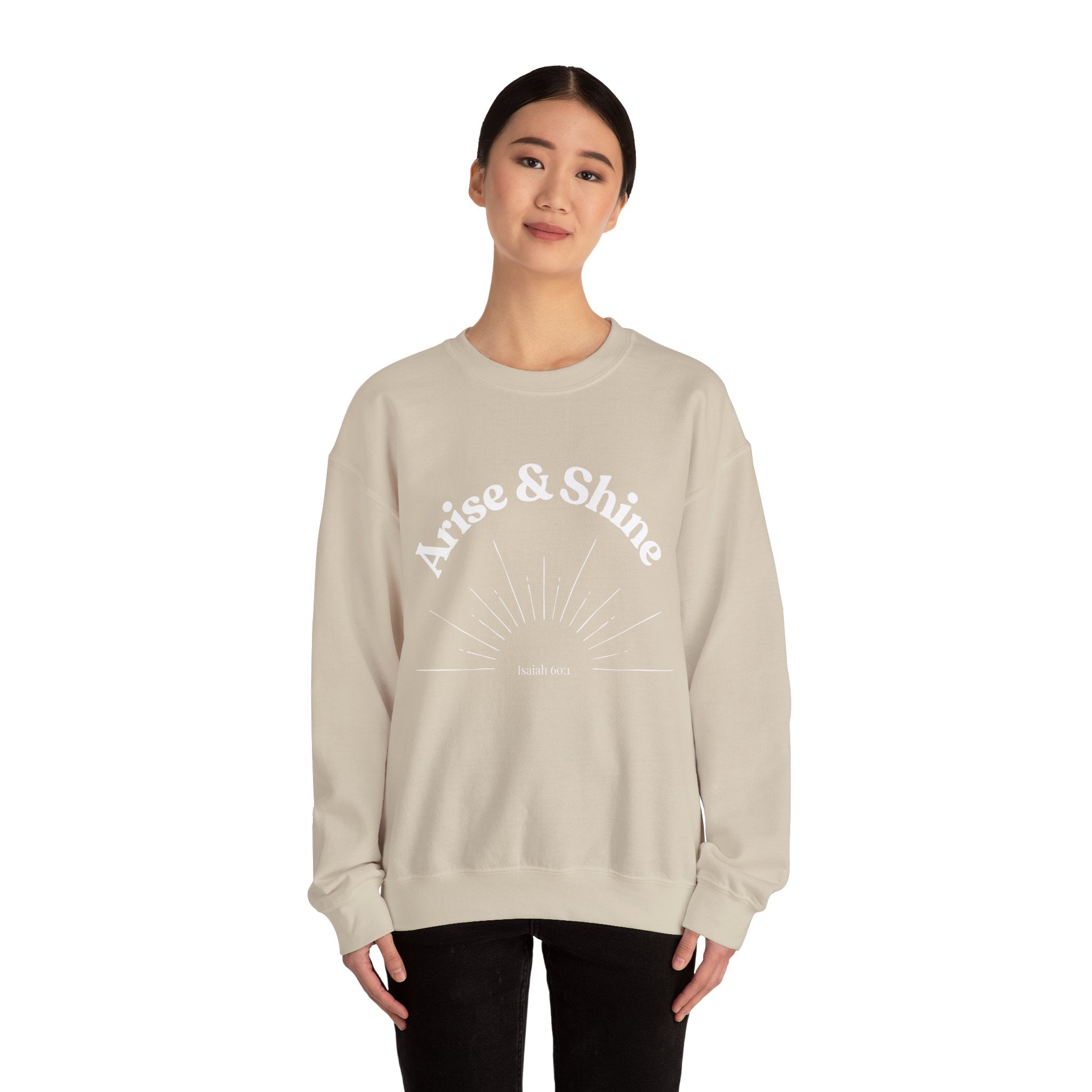 Arise & Shine Sweatshirt — Inspirational Sunrise Crewneck