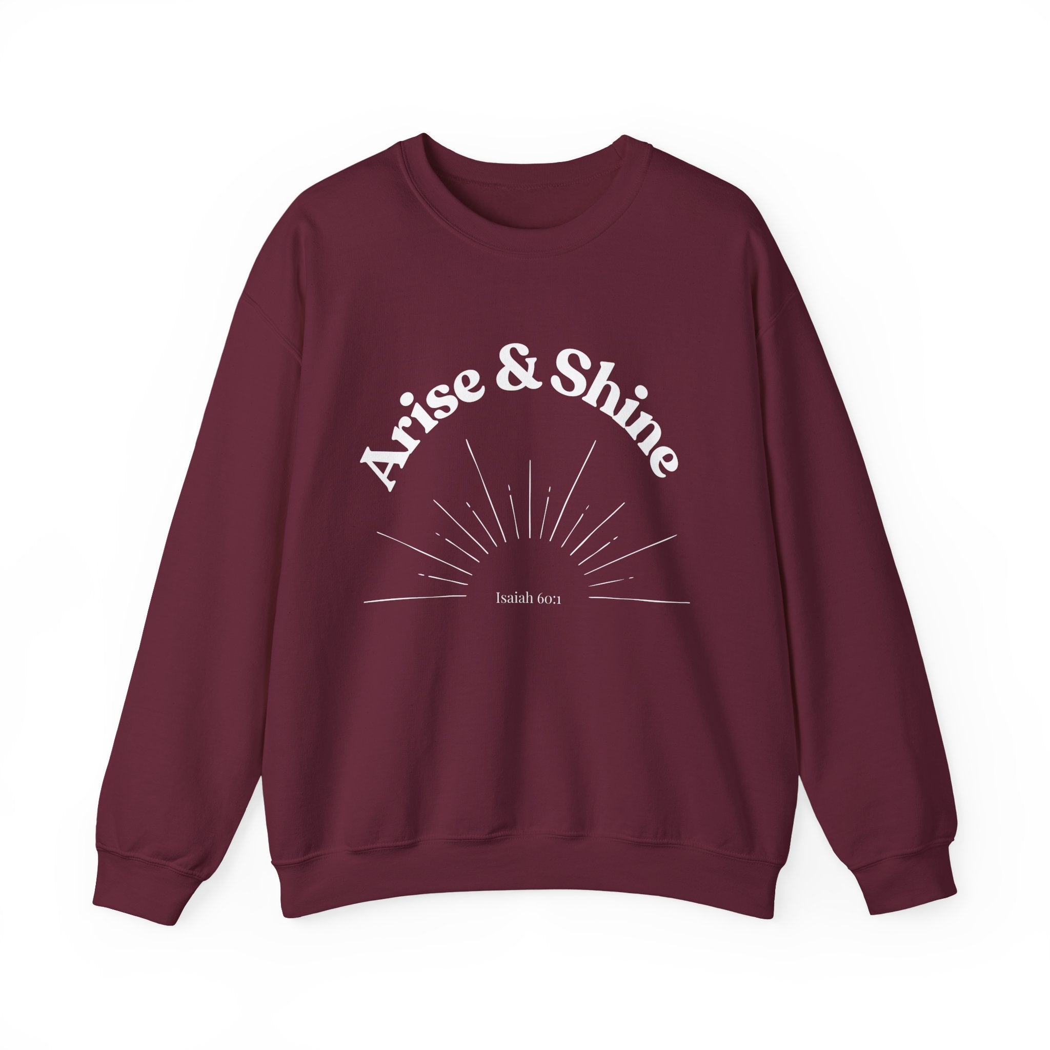 Arise & Shine Sweatshirt — Inspirational Sunrise Crewneck