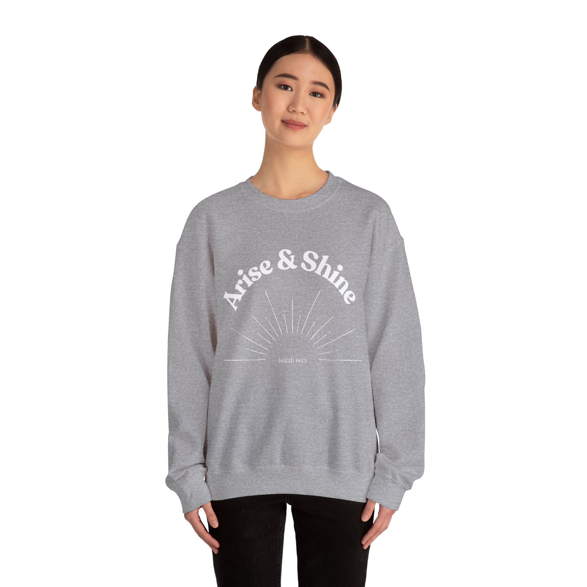 Arise & Shine Sweatshirt — Inspirational Sunrise Crewneck