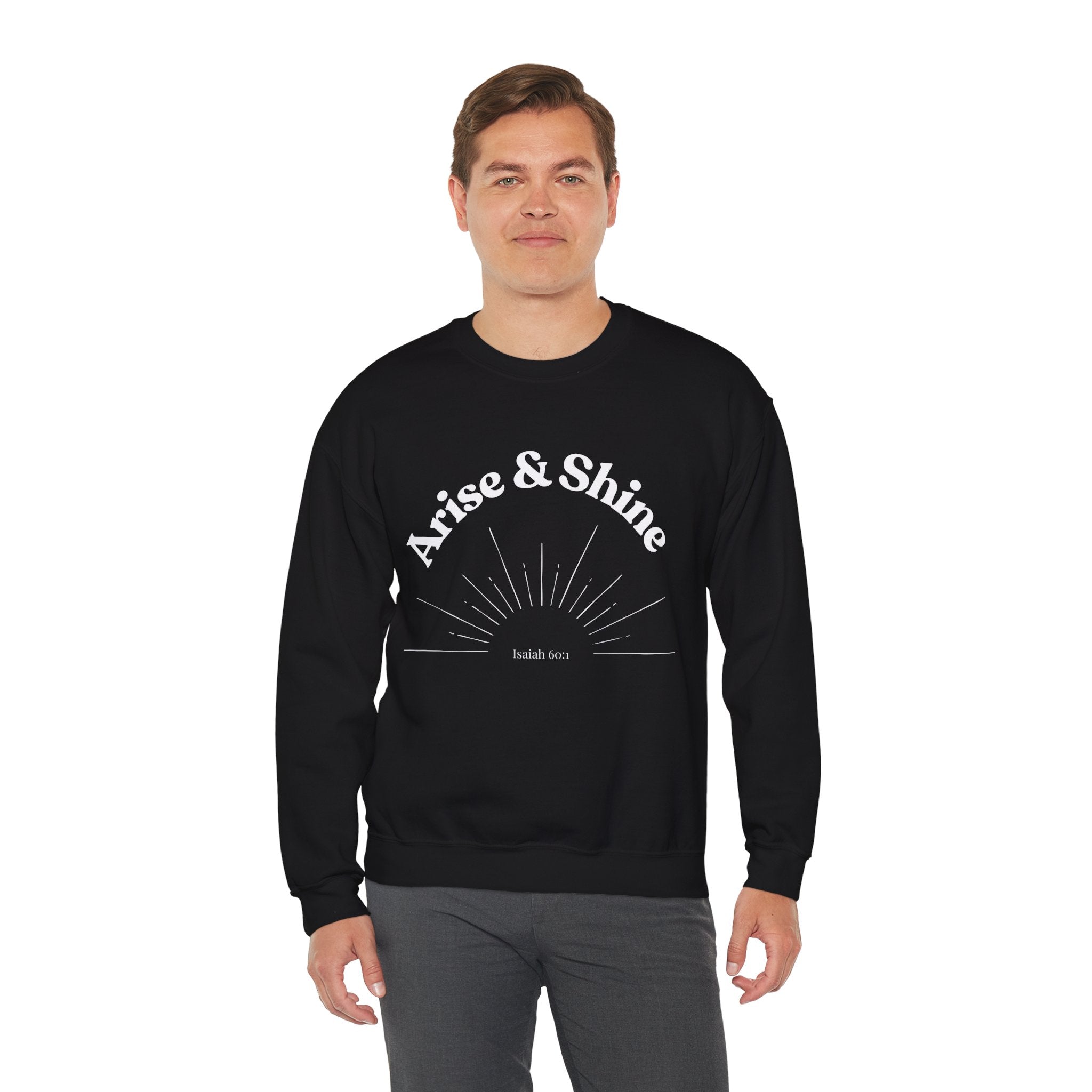 Arise & Shine Sweatshirt — Inspirational Sunrise Crewneck