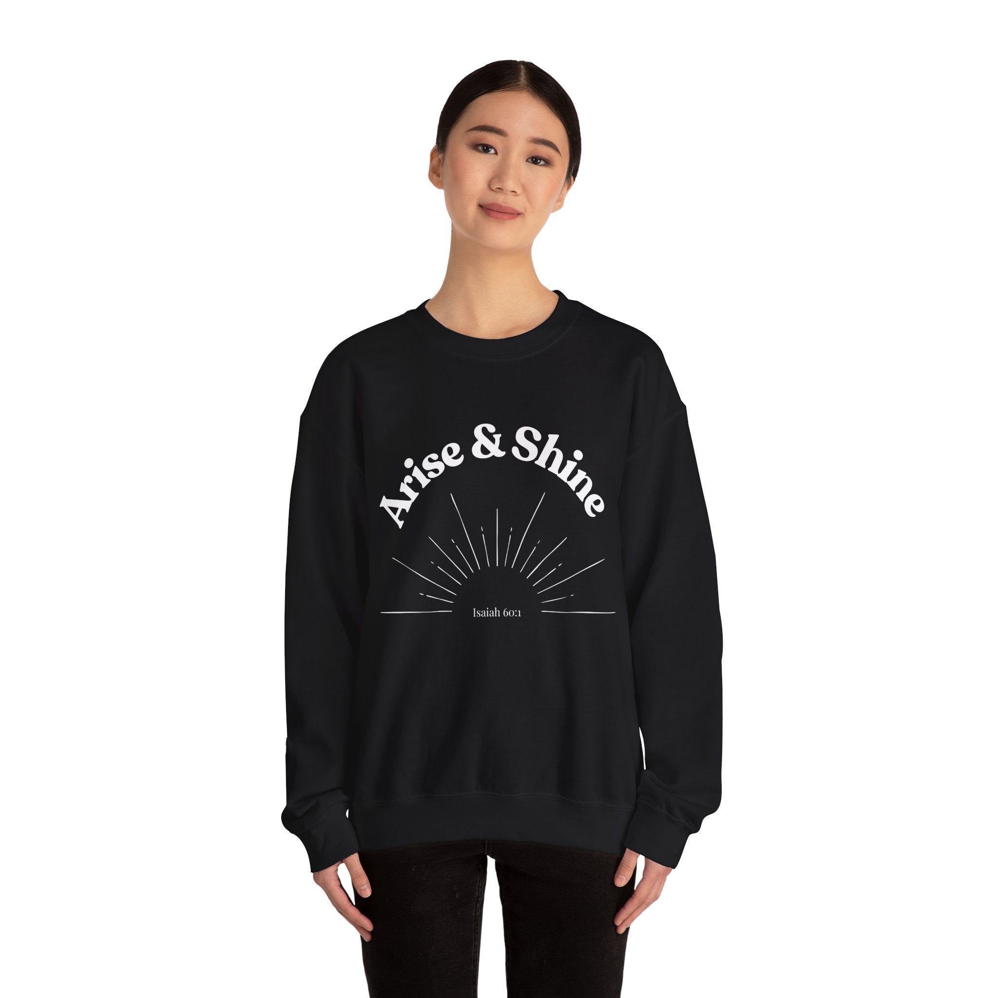 Arise & Shine Sweatshirt — Inspirational Sunrise Crewneck