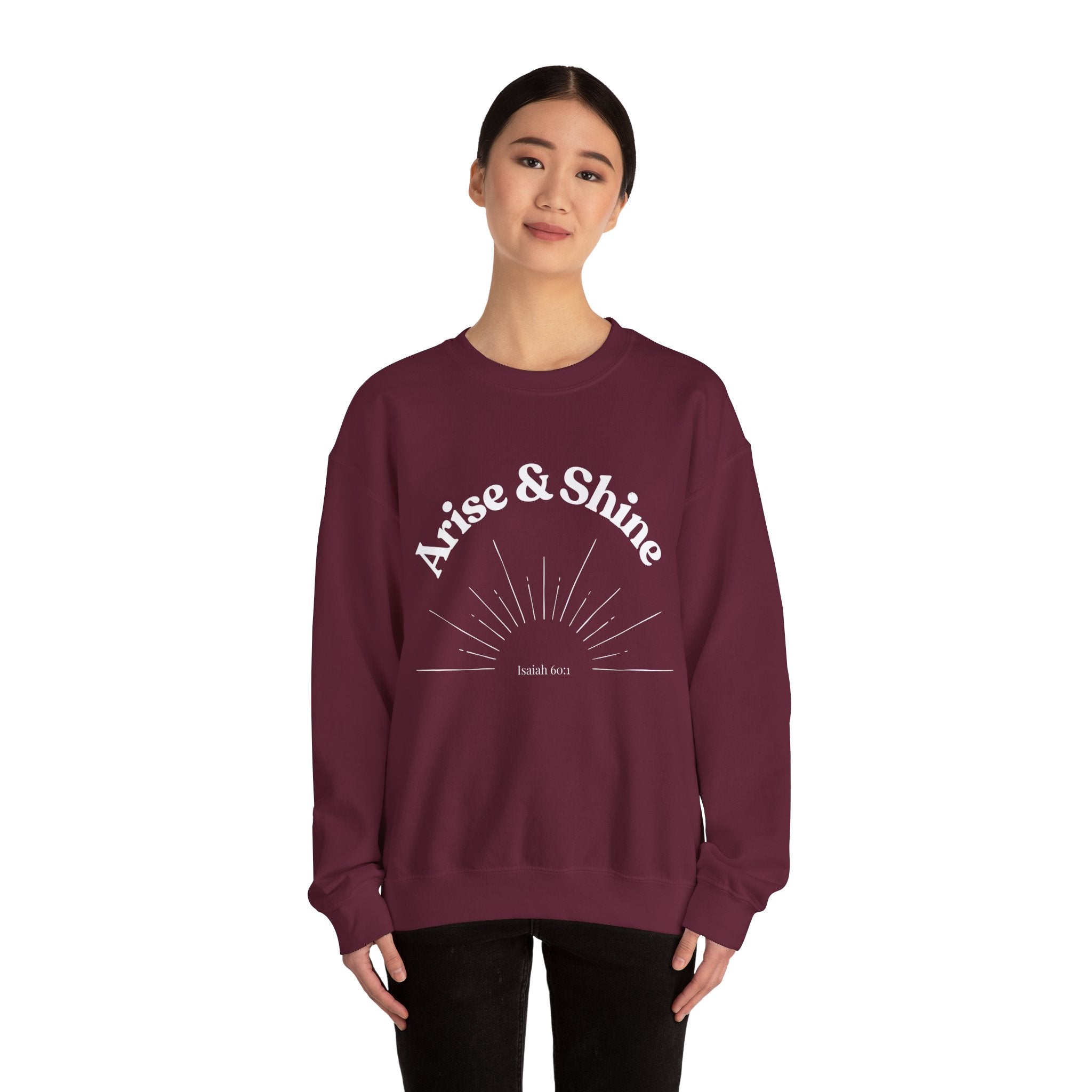 Arise & Shine Sweatshirt — Inspirational Sunrise Crewneck