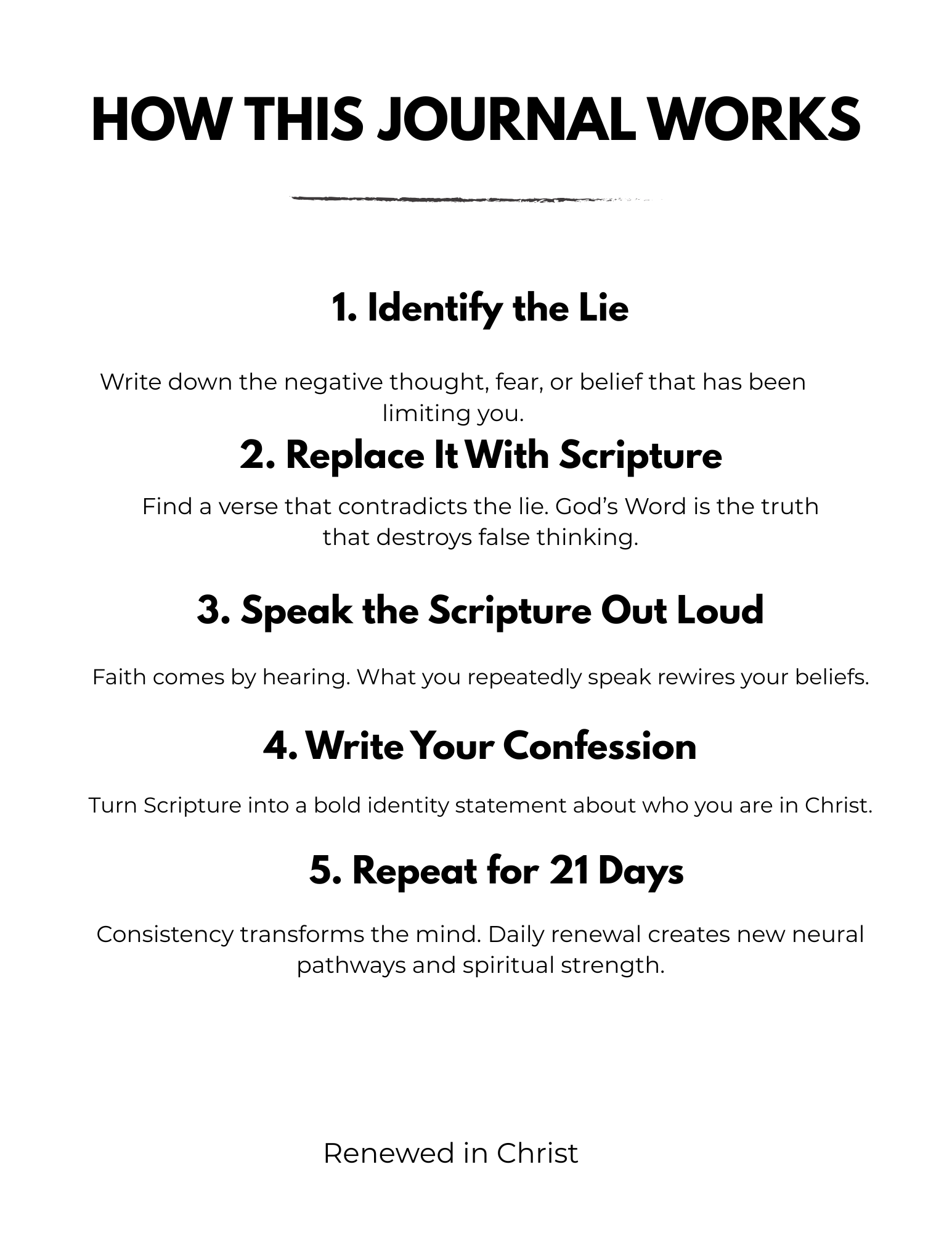 21-DAY MIND RENEWAL JOURNAL