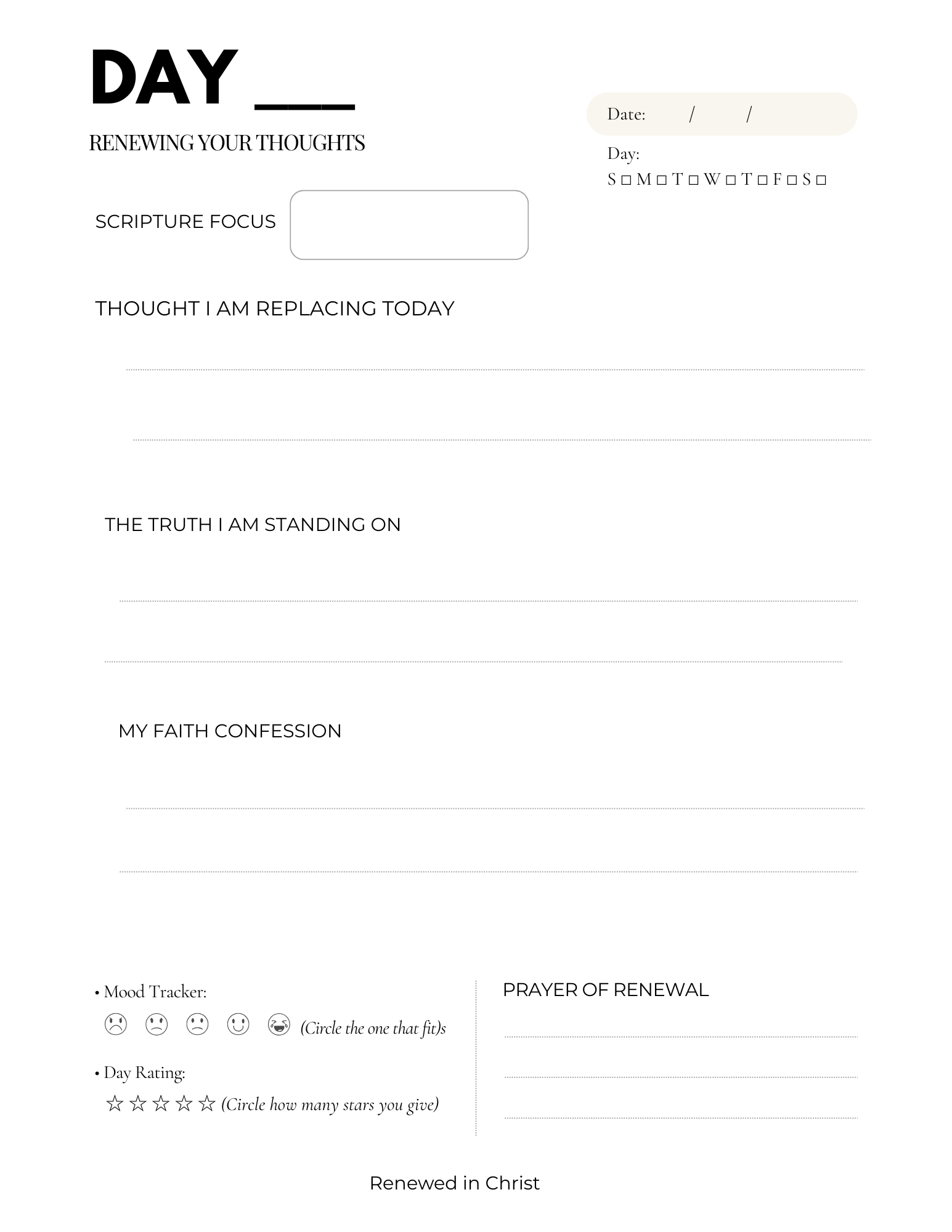 21-DAY MIND RENEWAL JOURNAL